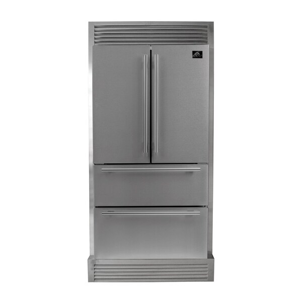 Forno Moena 36In. French Door Stainless Steel Refrigerator Grill Trim FFRBI1820-40SG - main
